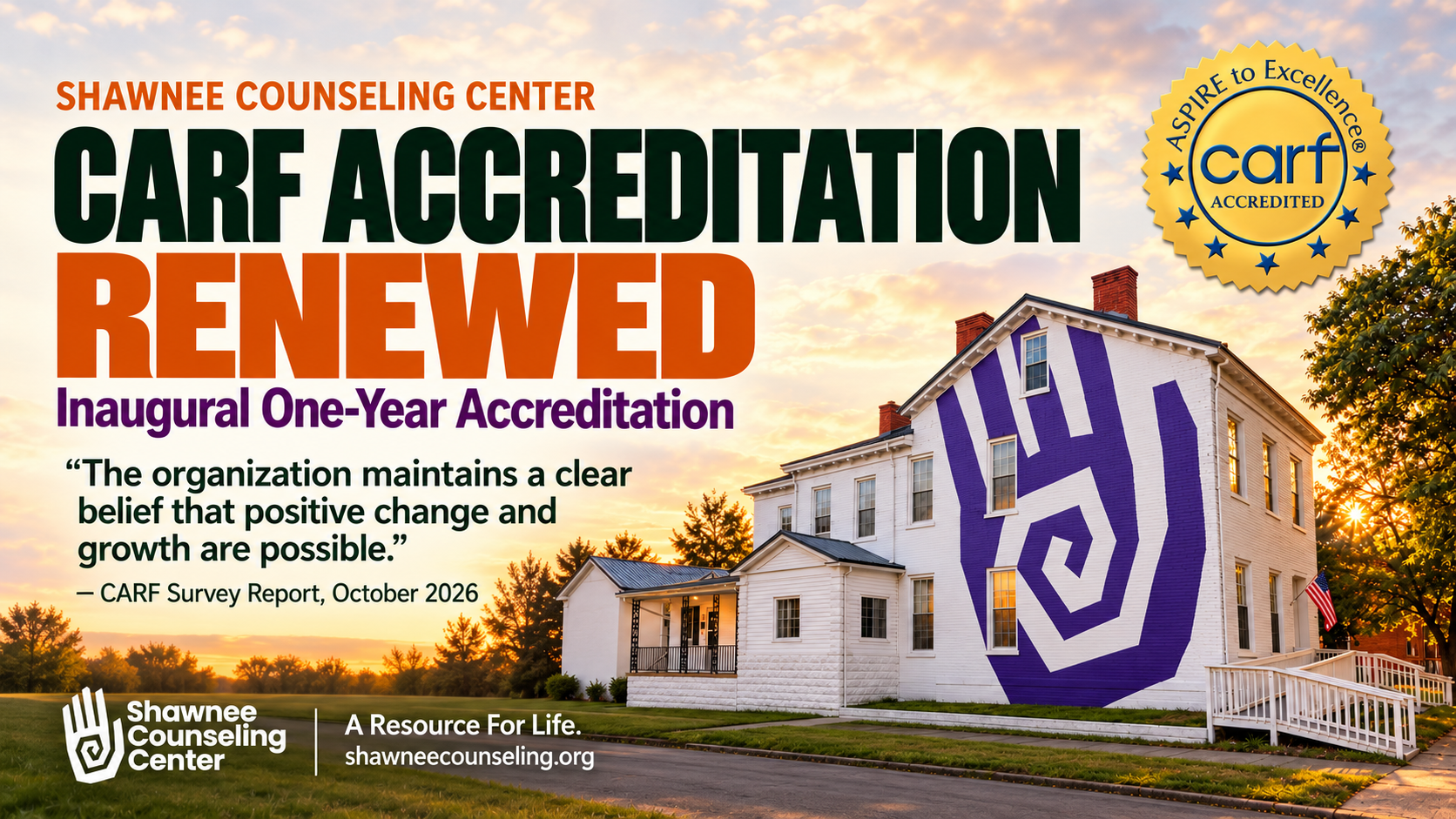 Shawnee Counseling Center Earns CARF Accreditation, Recognized for Community Impact and Commitment to Recovery (2026 Report)